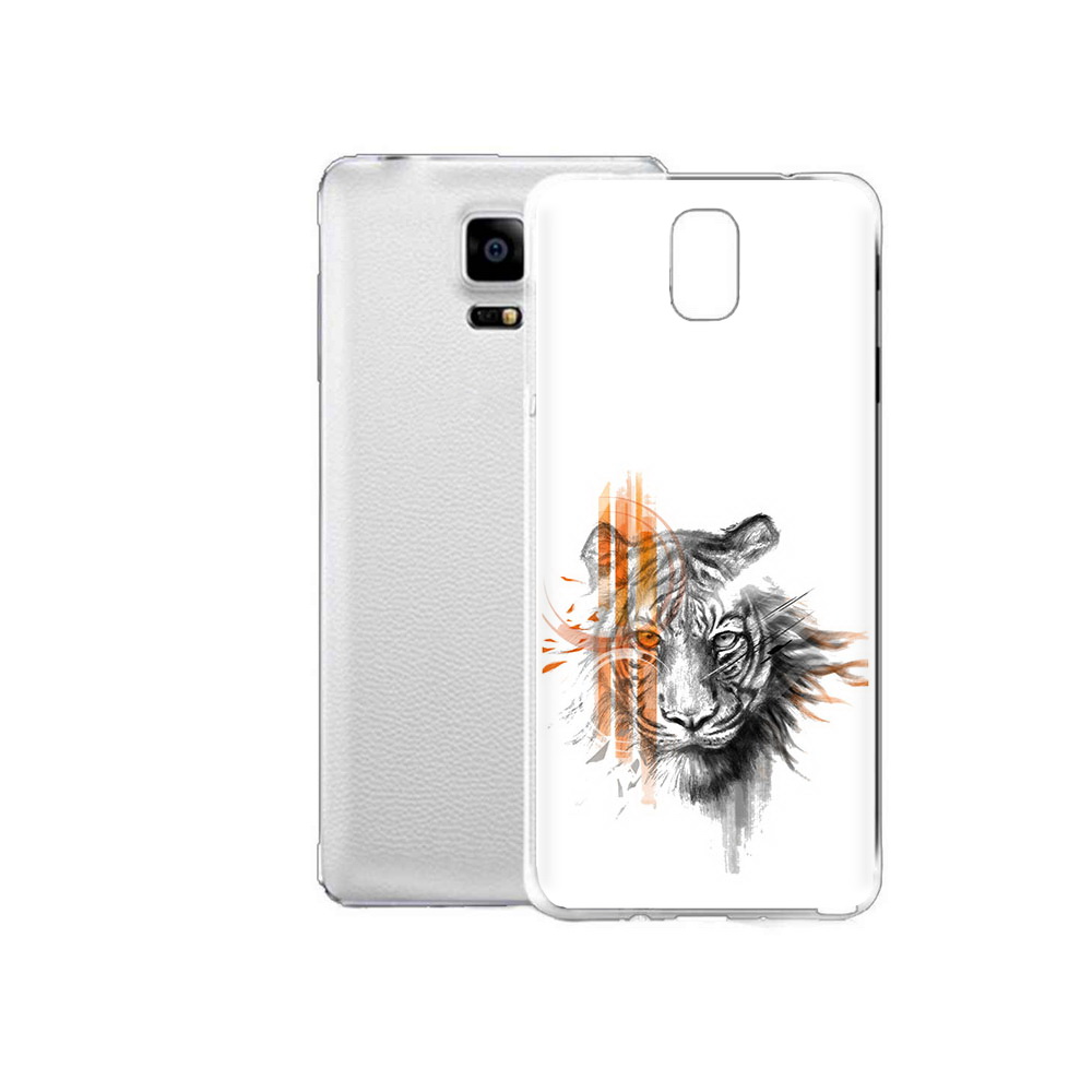 

Чехол MyPads Tocco для Samsung Galaxy Note Edge огненный тигр (PT11952.563.526), Прозрачный, Tocco