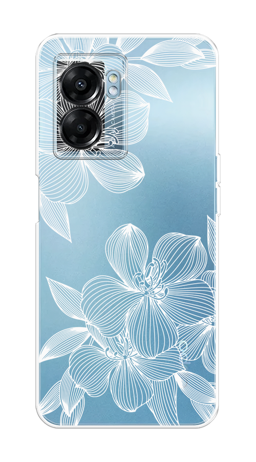 

Чехол на Oppo A57 5G/A56s/OnePlus Nord N300 5G "Крокус", Белый;прозрачный, 2510250-1