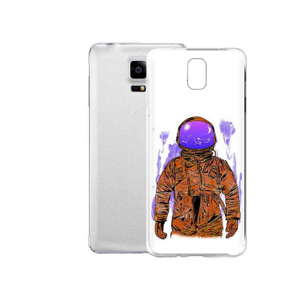 

Чехол MyPads Tocco для Samsung Galaxy Note Edge нарисованный мужчина в скафандре, Прозрачный, Tocco