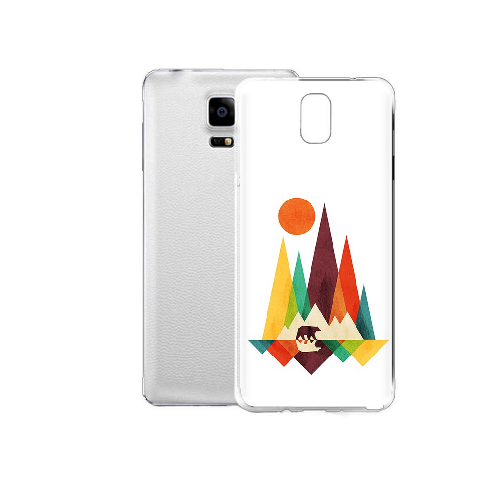 

Чехол MyPads Tocco для Samsung Galaxy Note Edge нарисованные горы с медведем, Прозрачный, Tocco