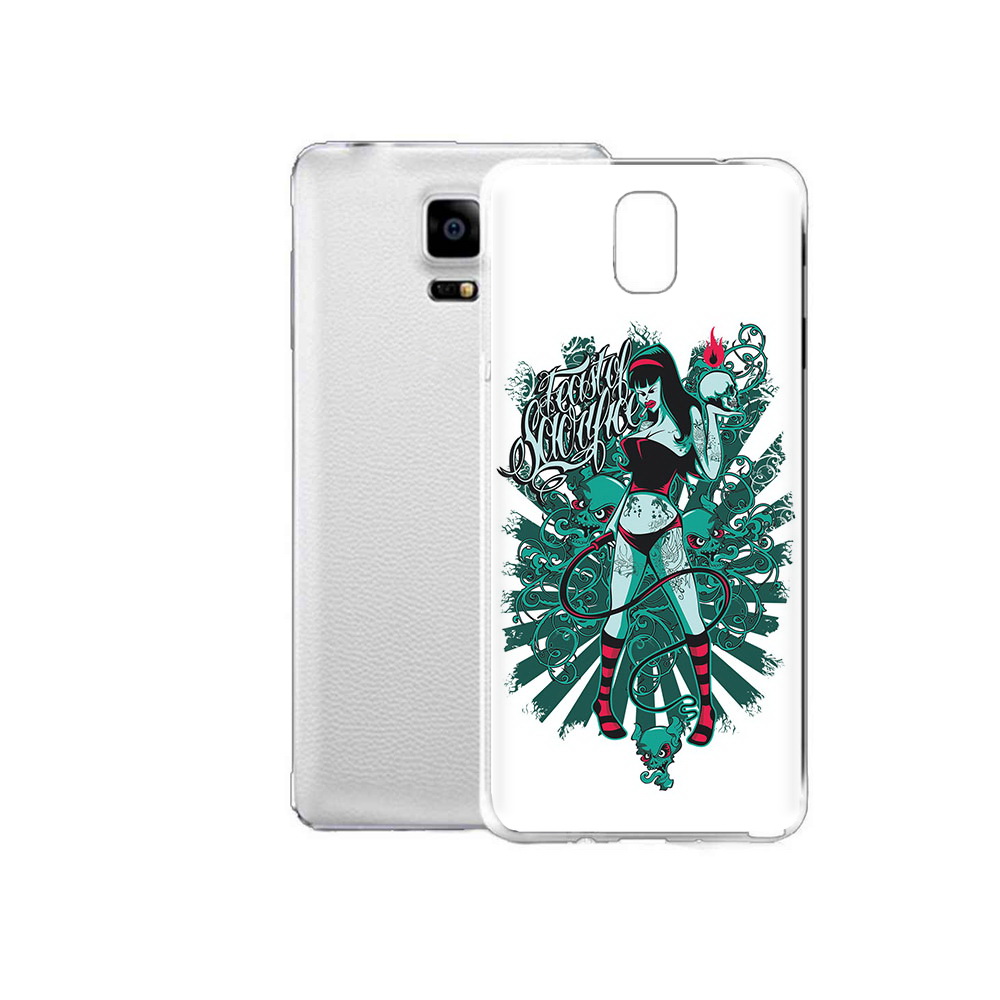 

Чехол MyPads Tocco для Samsung Galaxy Note Edge нарисованная девушка в татуировках, Прозрачный, Tocco