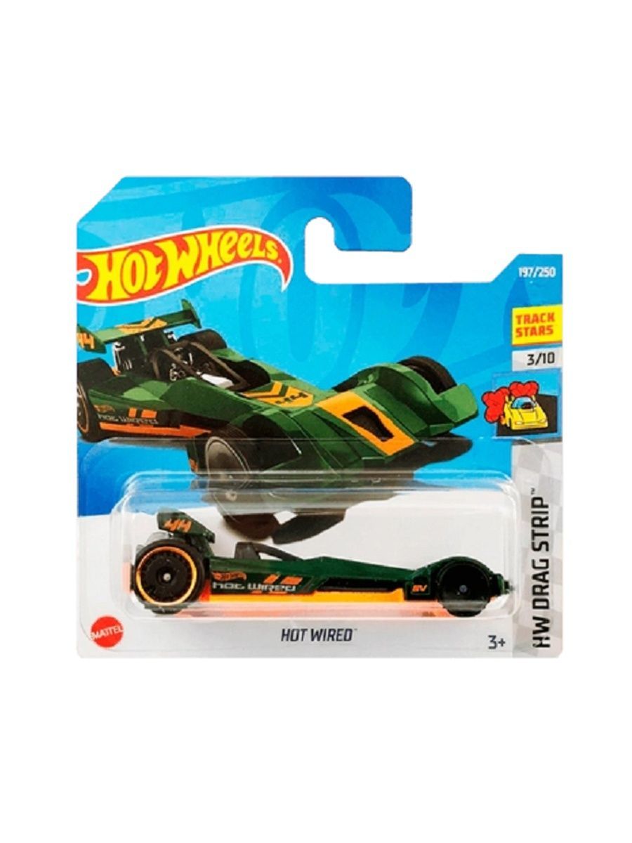 

Машинка Hot Wheels коллекционная (оригинал) HOT WIRED зеленый, HCT44