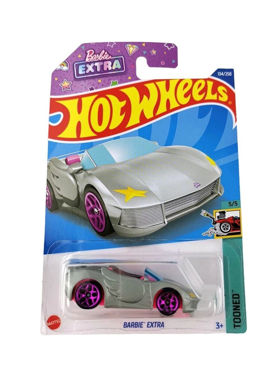 

Машинка Hot Wheels коллекционная (оригинал) BARBIE EXTRA серый, HCT35