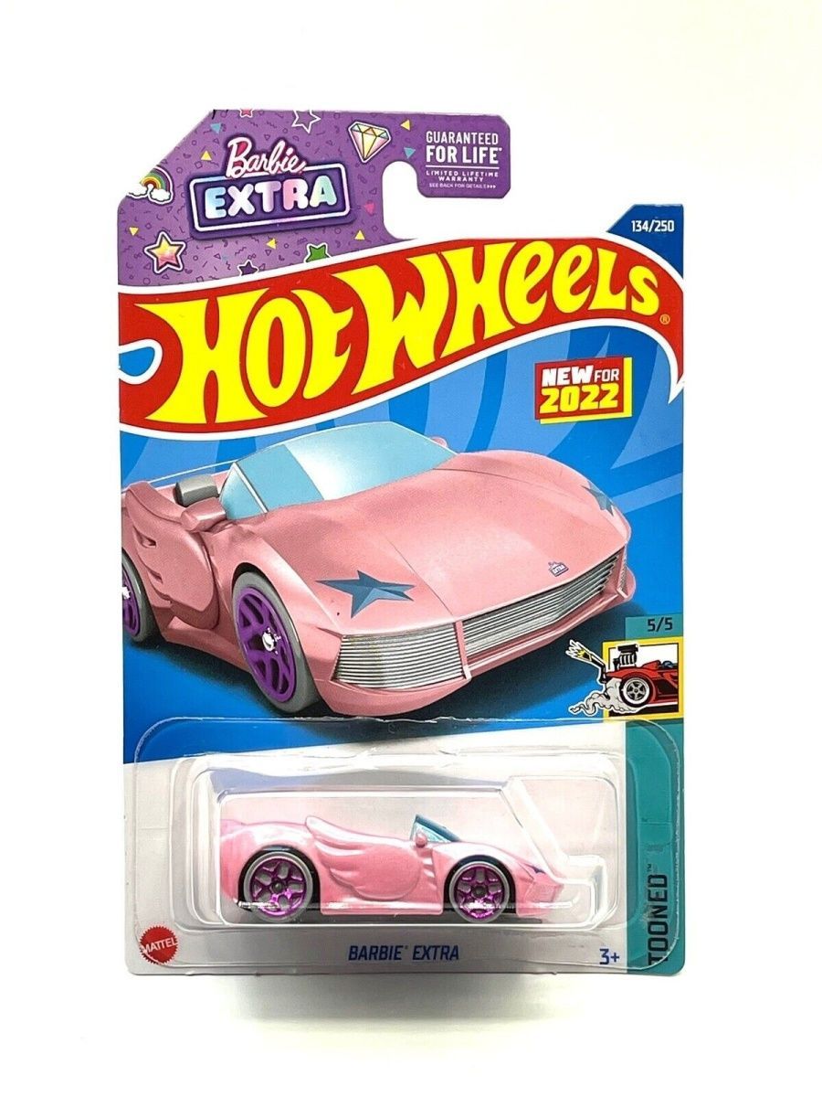 

Машинка Hot Wheels коллекционная (оригинал) BARBIE EXTRA розовый, HCX32
