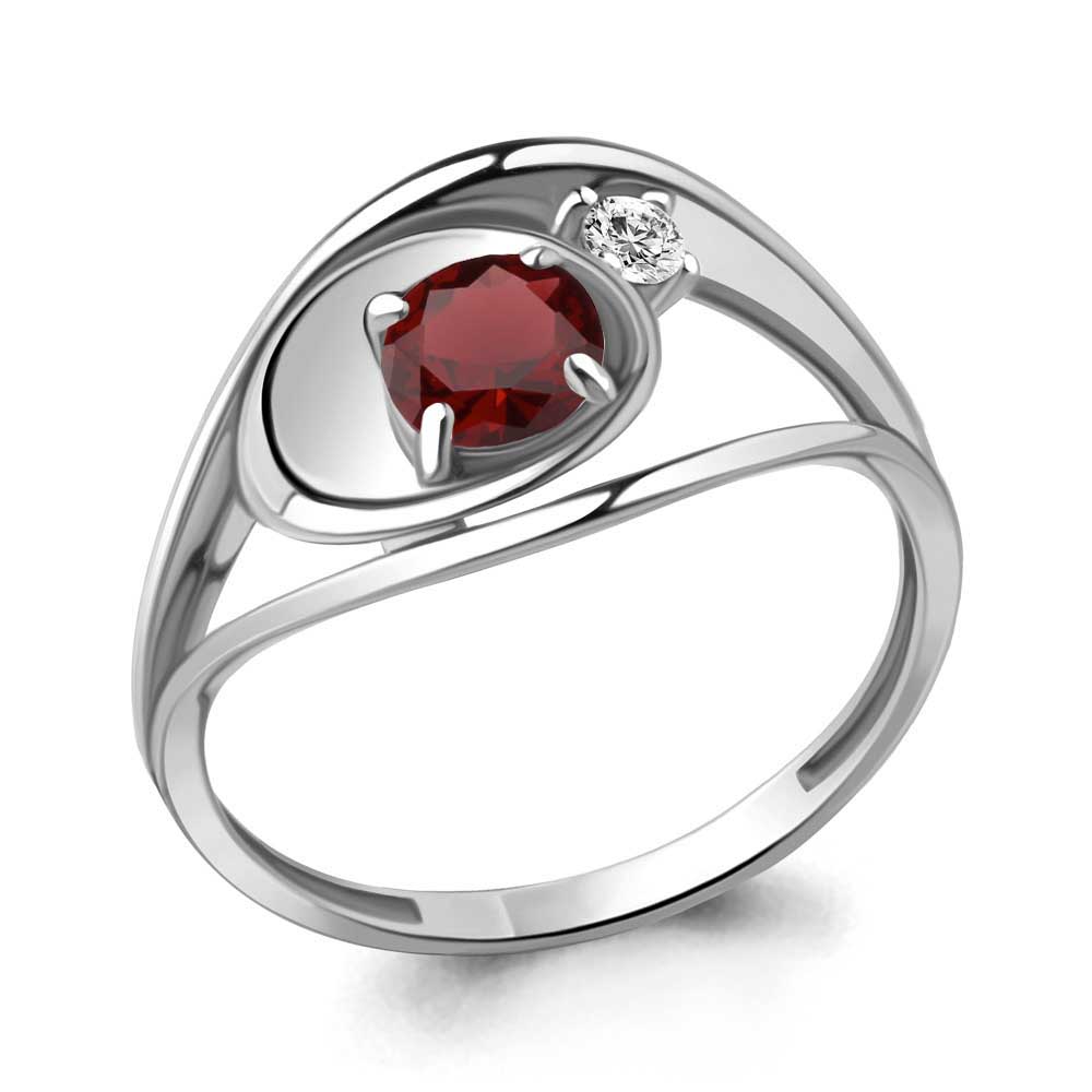 

Кольцо из серебра с гранатом Aquamarine Aquamarine 6944403А_925_р р, 6944403А_925_р