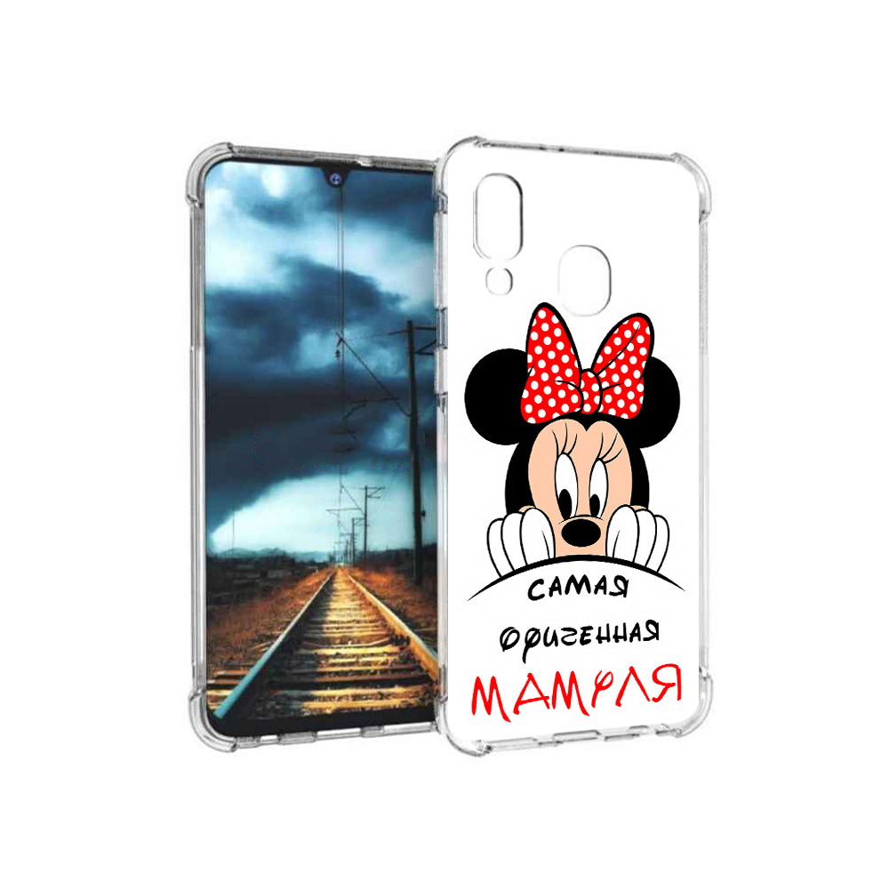 

Чехол MyPads Tocco для Samsung Galaxy A40 Самая лучшая мамуля Мини Маус (PT128655.504.152), Прозрачный, Tocco