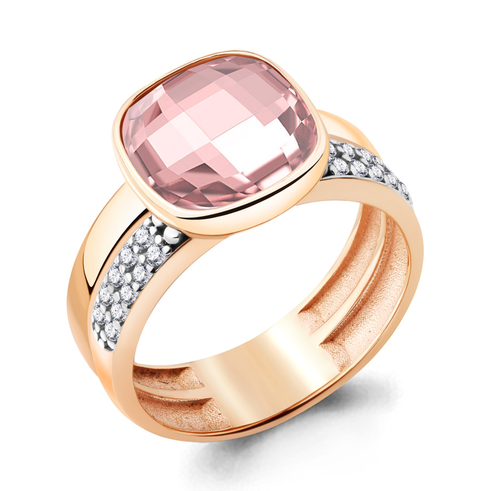 

Кольцо из серебра с фианитом Aquamarine Aquamarine 6944390А_925_з р, 6944390А_925_з