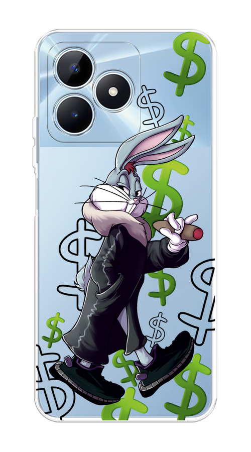 

Чехол на Realme C60 "Rich Bugs Bunny", Зеленый;черный;голубой, 2516550-1