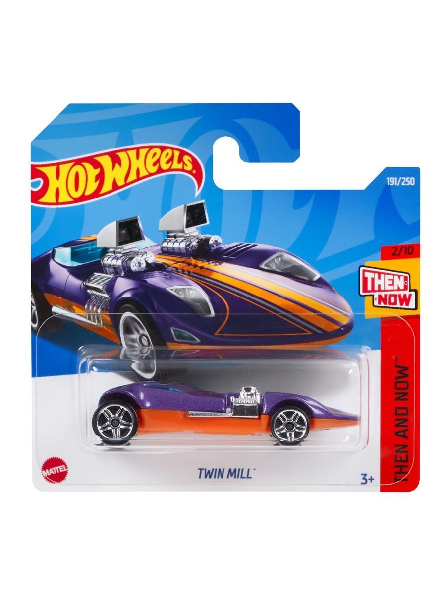 

Машинка Hot Wheels коллекционная (оригинал) TWIN MILL фиолетовый, HCV62
