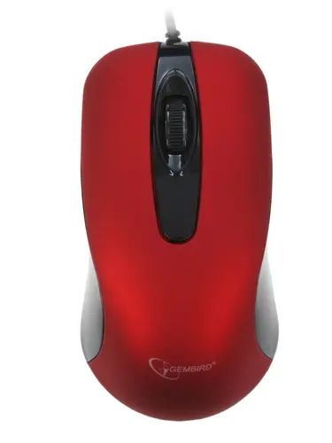 Мышь Gembird MOP-400-R Red/Black