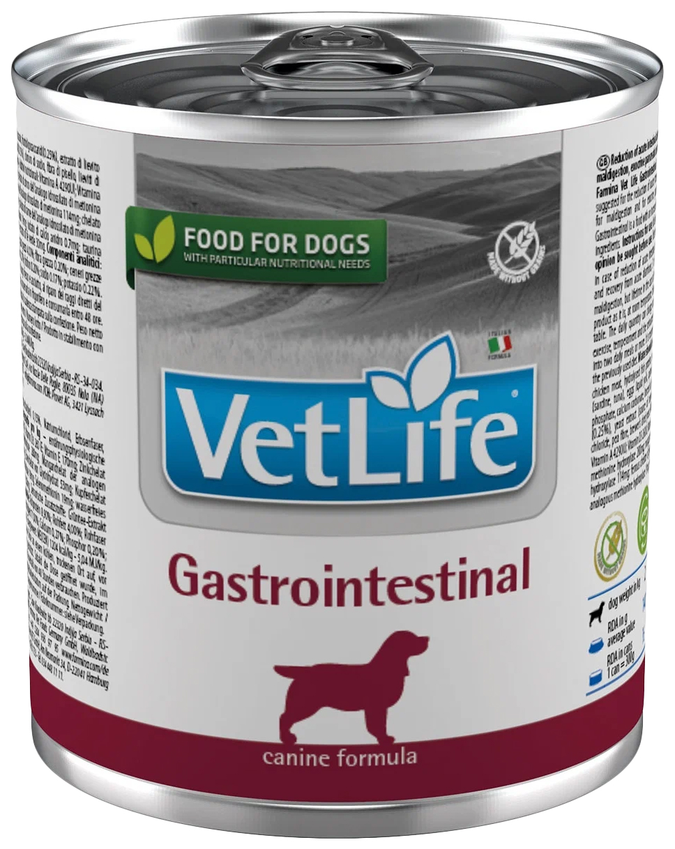 фото Влажный корм для собак farmina vet life gastrointestinal, при заболеваниях жкт, 300 г