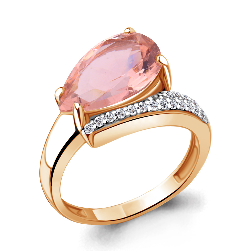 

Кольцо из серебра с фианитом Aquamarine Aquamarine 6944290А_925_з р, 6944290А_925_з