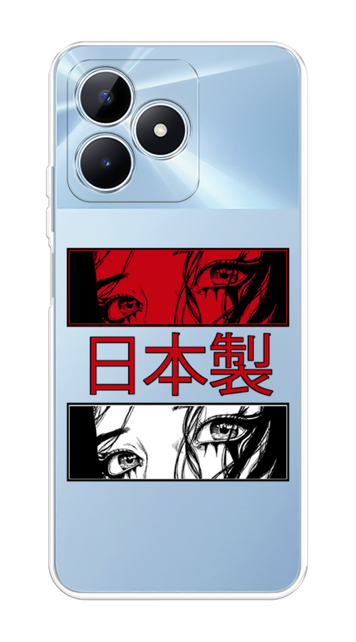 

Чехол на Realme C60 "Аниме глаза манга", Красный;белый;черный, 2516550-1