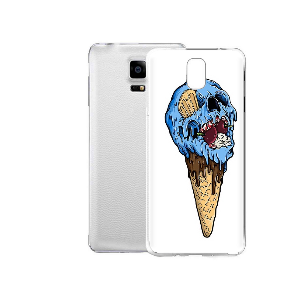 

Чехол MyPads Tocco для Samsung Galaxy Note Edge мороженное череп (PT11952.563.484), Прозрачный, Tocco