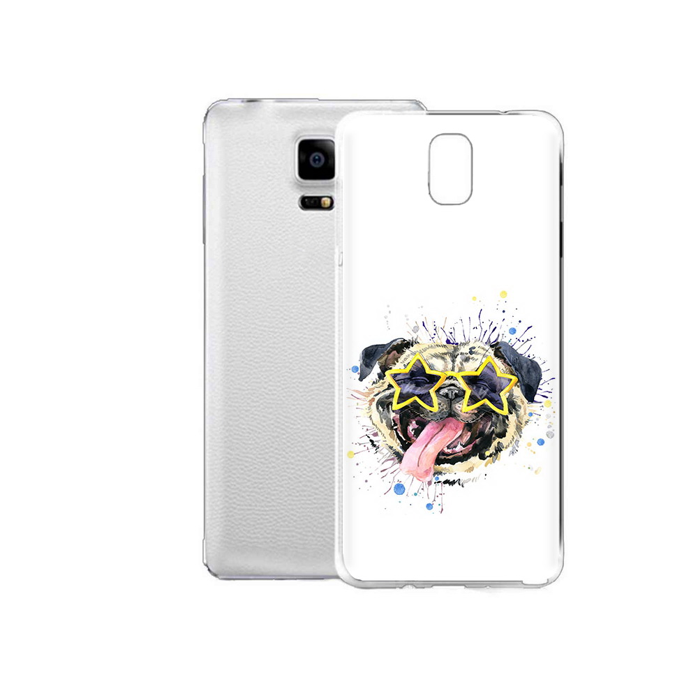 

Чехол MyPads Tocco для Samsung Galaxy Note Edge мопс боксер (PT11952.563.482), Прозрачный, Tocco