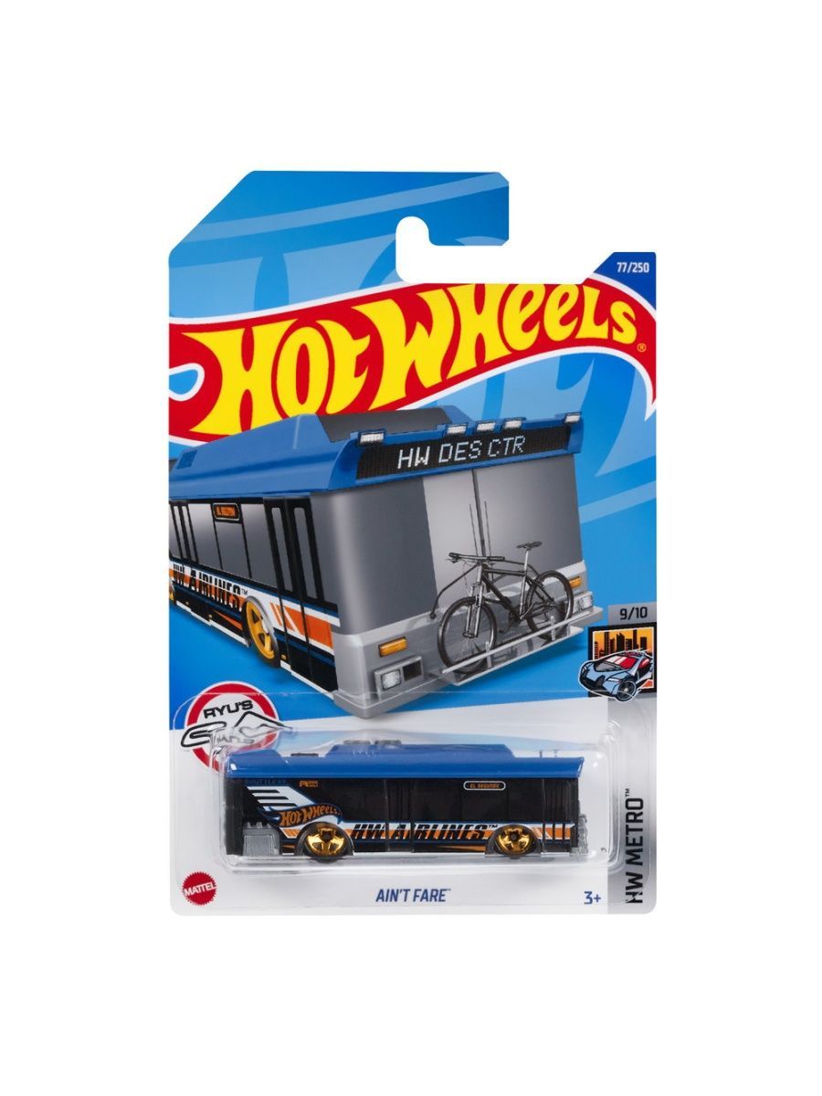 

Машинка Hot Wheels коллекционная (оригинал) AINT FARE синий, HCX00