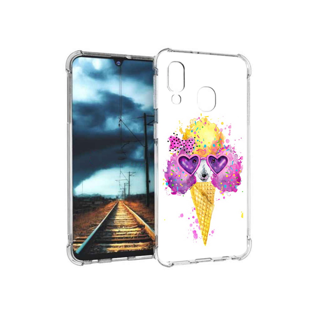 

Чехол MyPads Tocco для Samsung Galaxy A40 Рожок (PT128655.504.146), Прозрачный, Tocco