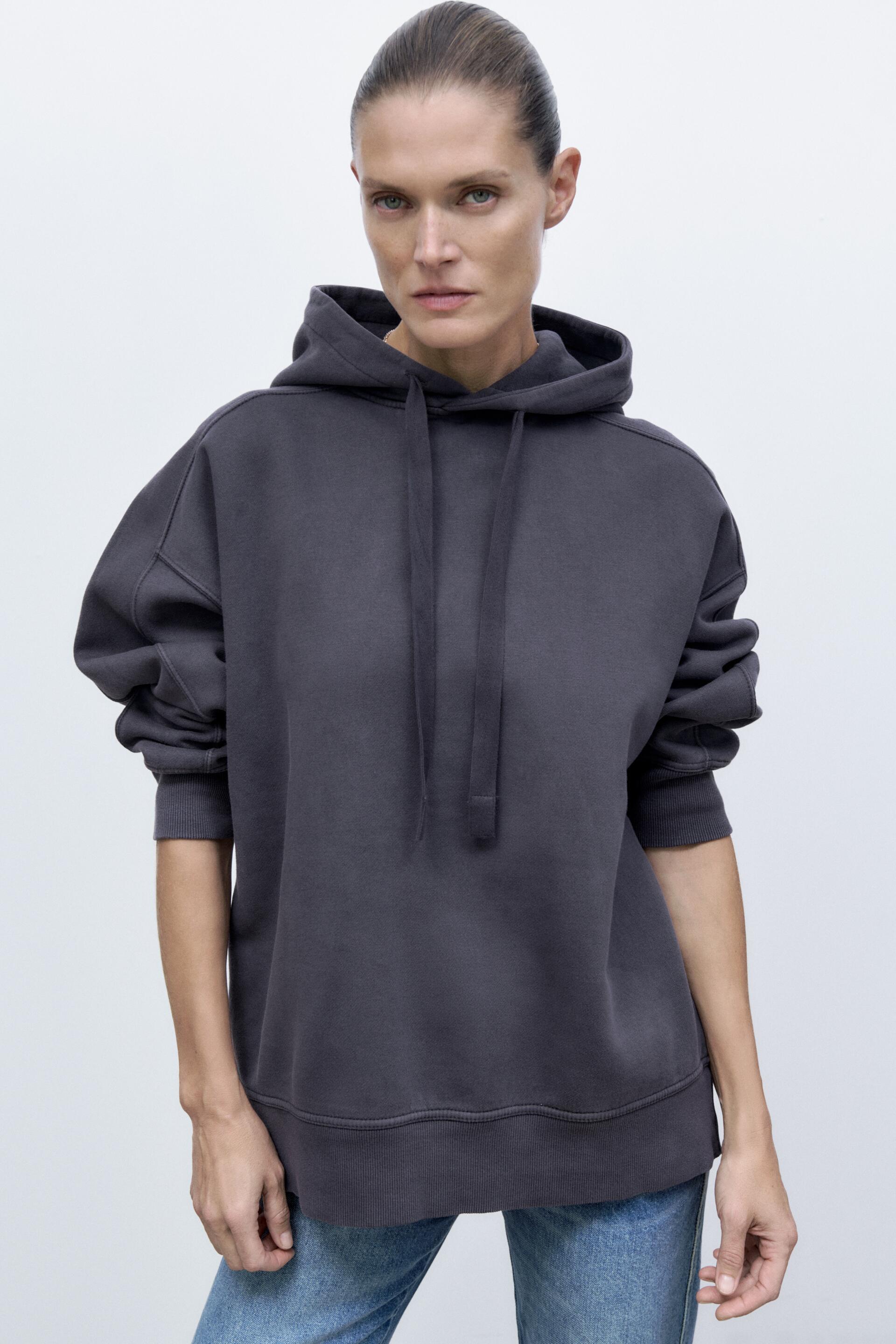 

Толстовка женская ZARA 08417452 синяя L (доставка из-за рубежа), 08417452