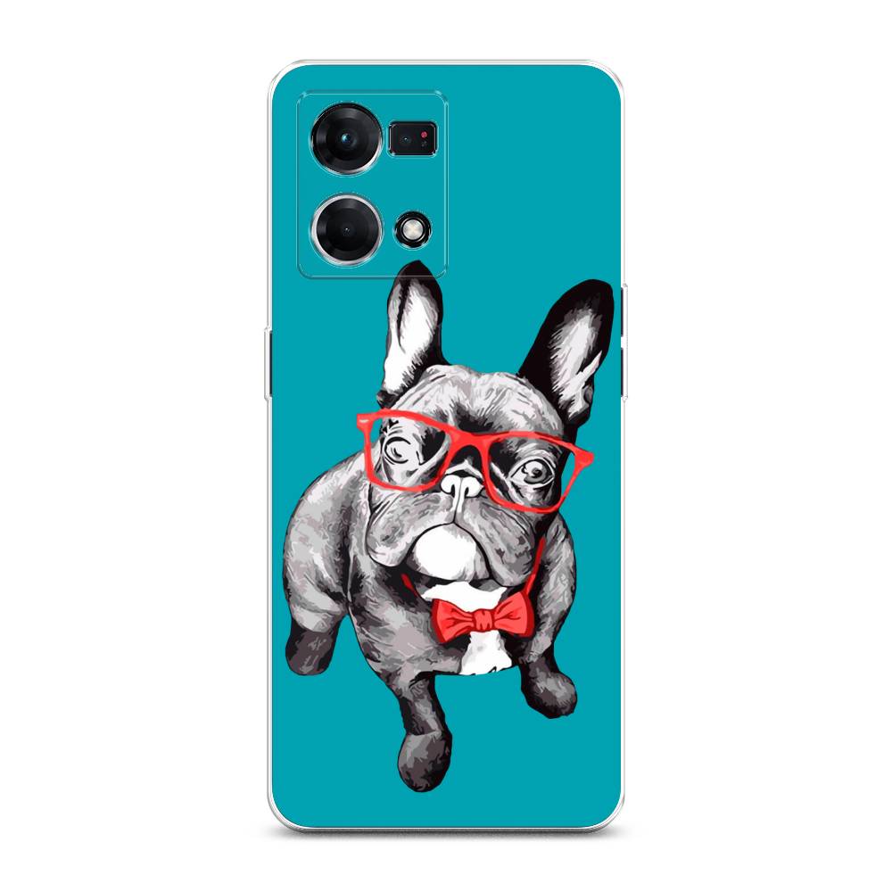 

Чехол на Oppo Reno 7 4G "Французский бульдог", 2511450-1