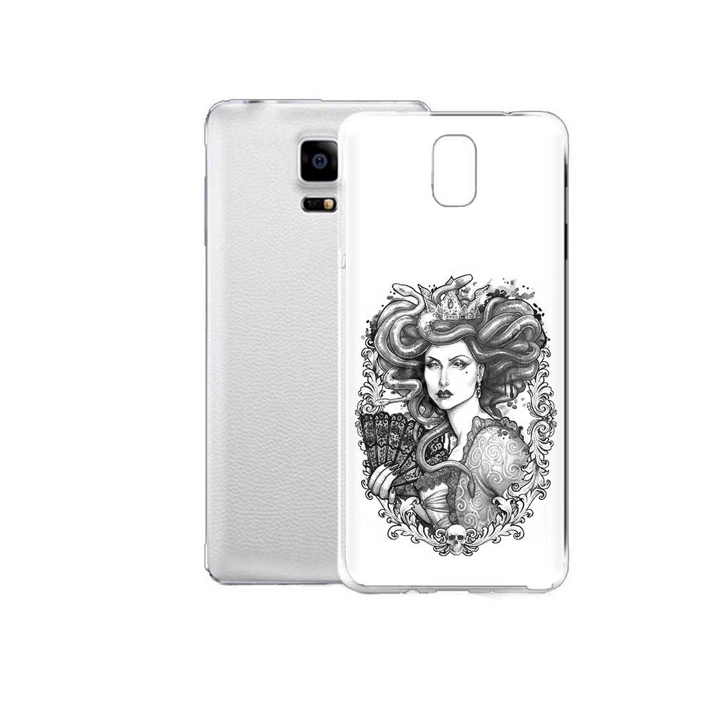 

Чехол MyPads Tocco для Samsung Galaxy Note Edge медуза черно белый (PT11952.563.472), Прозрачный, Tocco