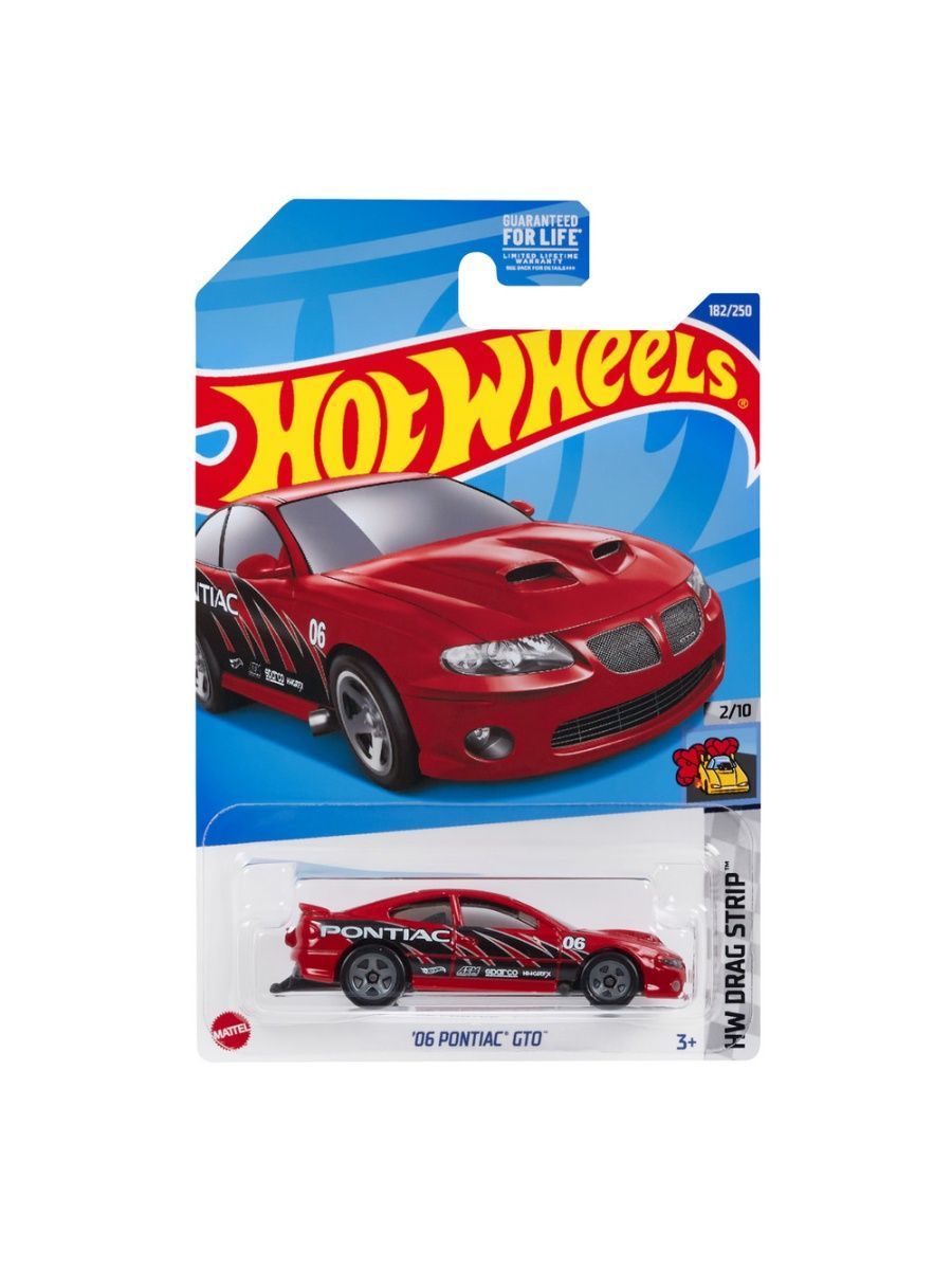 

Машинка Hot Wheels коллекционная (оригинал) 06 PONTIAC GTO красный, HCT74