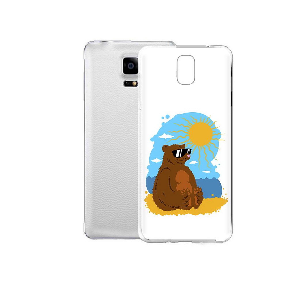 

Чехол MyPads Tocco для Samsung Galaxy Note Edge медведь на чиле (PT11952.563.468), Прозрачный, Tocco