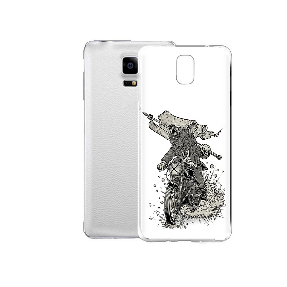 Чехол MyPads Tocco для Samsung Galaxy Note Edge медведь на мотоцикле (PT11952.563.467)