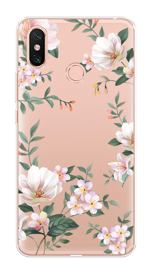 

Чехол на Xiaomi Mi Max 3 "Beautiful white flowers", 34350-1