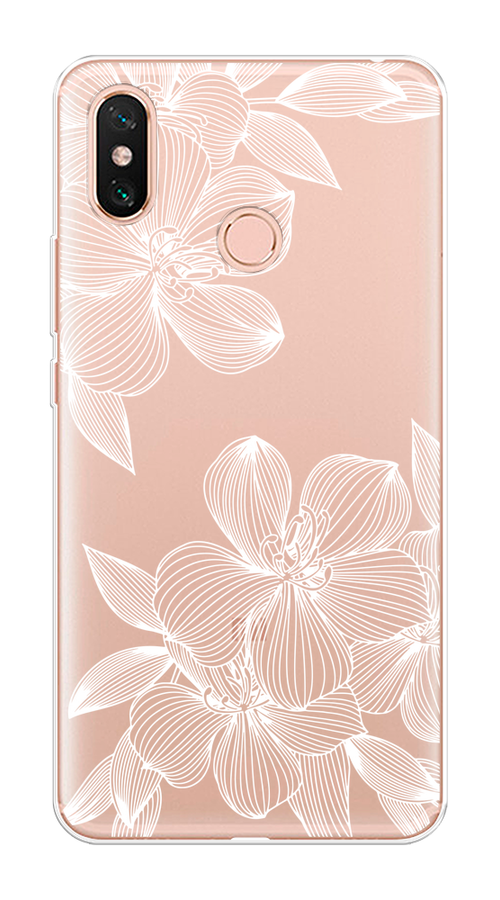 

Чехол на Xiaomi Mi Max 3 "Крокус", Белый;прозрачный, 34350-1