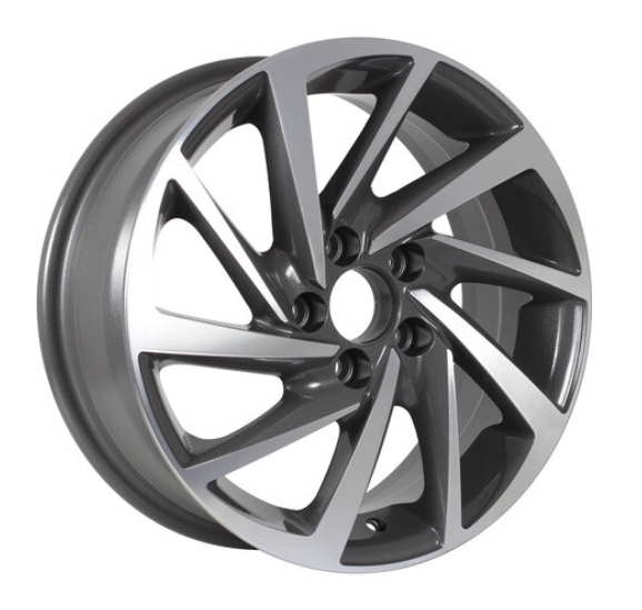 Колесный диск KDW KD1530 R15x6 4x98 ET38 CB58.6 Grey Front Polished