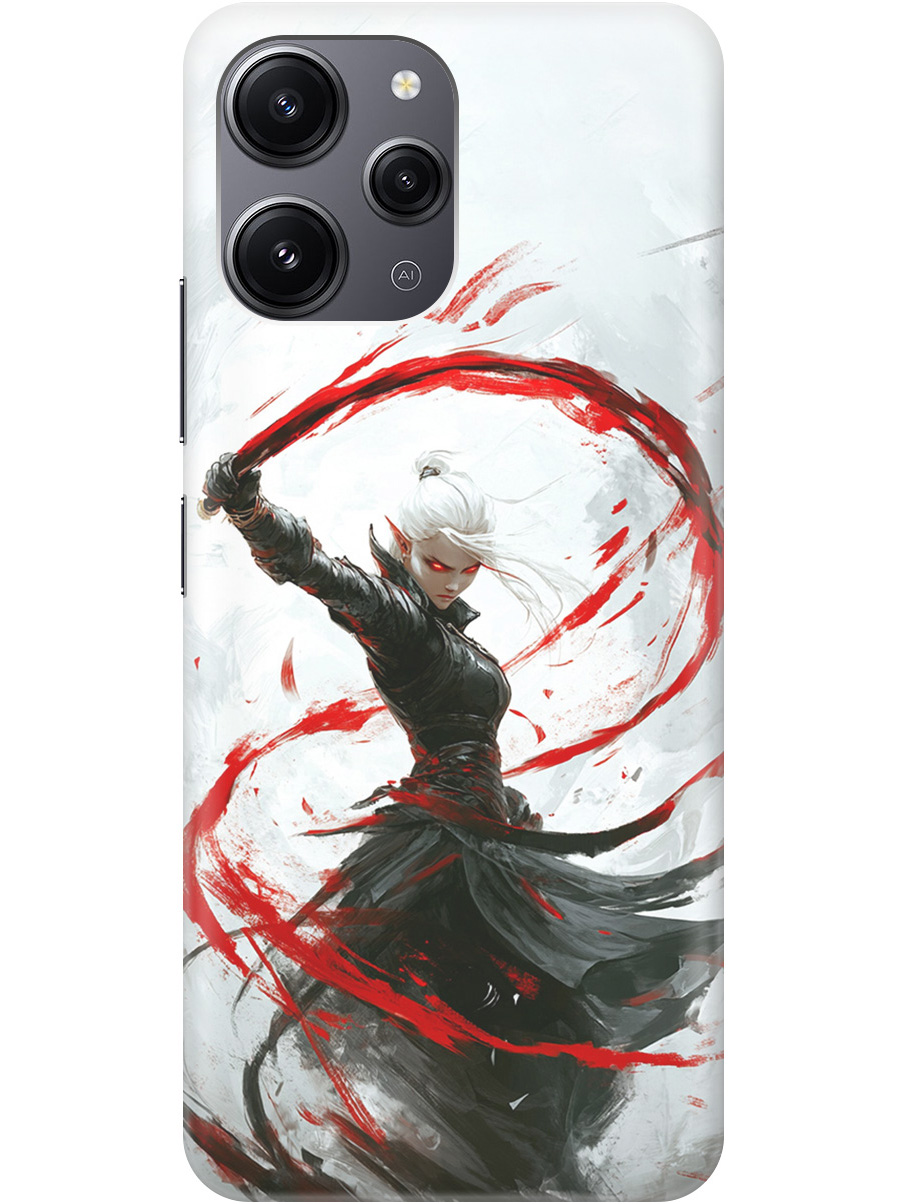 

Силиконовый чехол на Xiaomi Redmi 12 с принтом "Эльфийка", Прозрачный;белый;красный;черный, 772621785