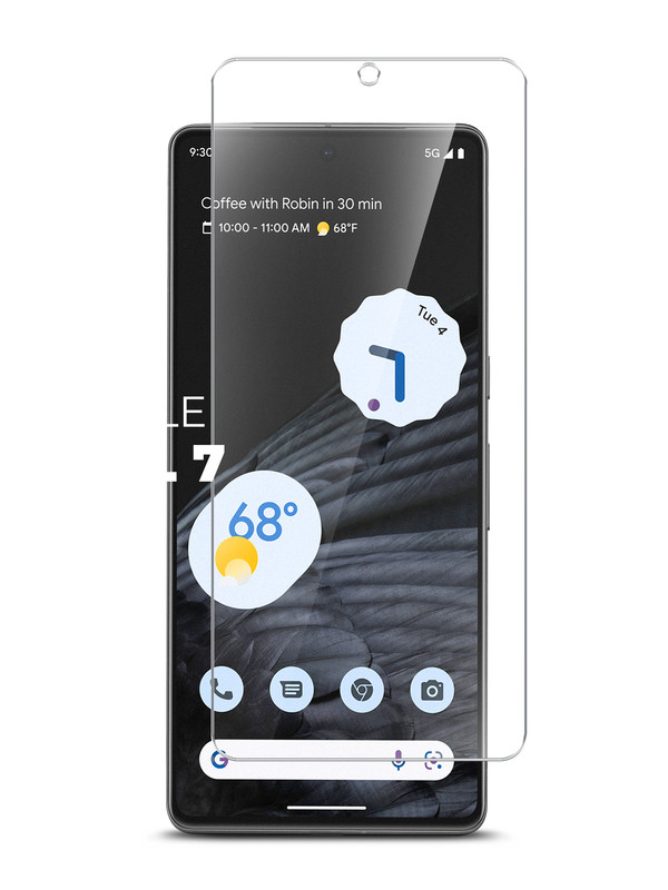 

Защитное стекло Brozo на Google Pixel 7 гибридное прозрачное, Google Pixel 7