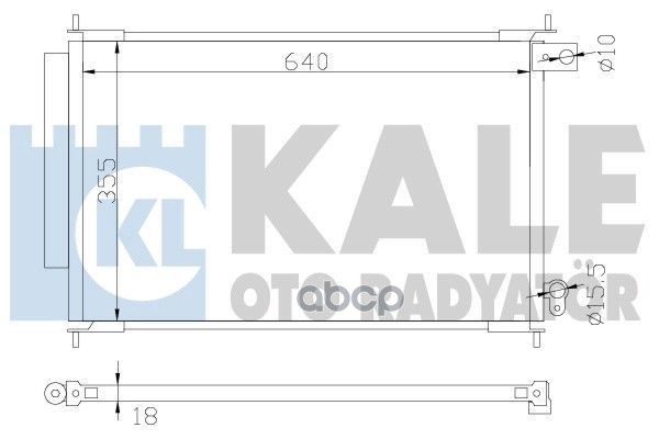 

Радиатор Кондиционера KALE арт. 342610