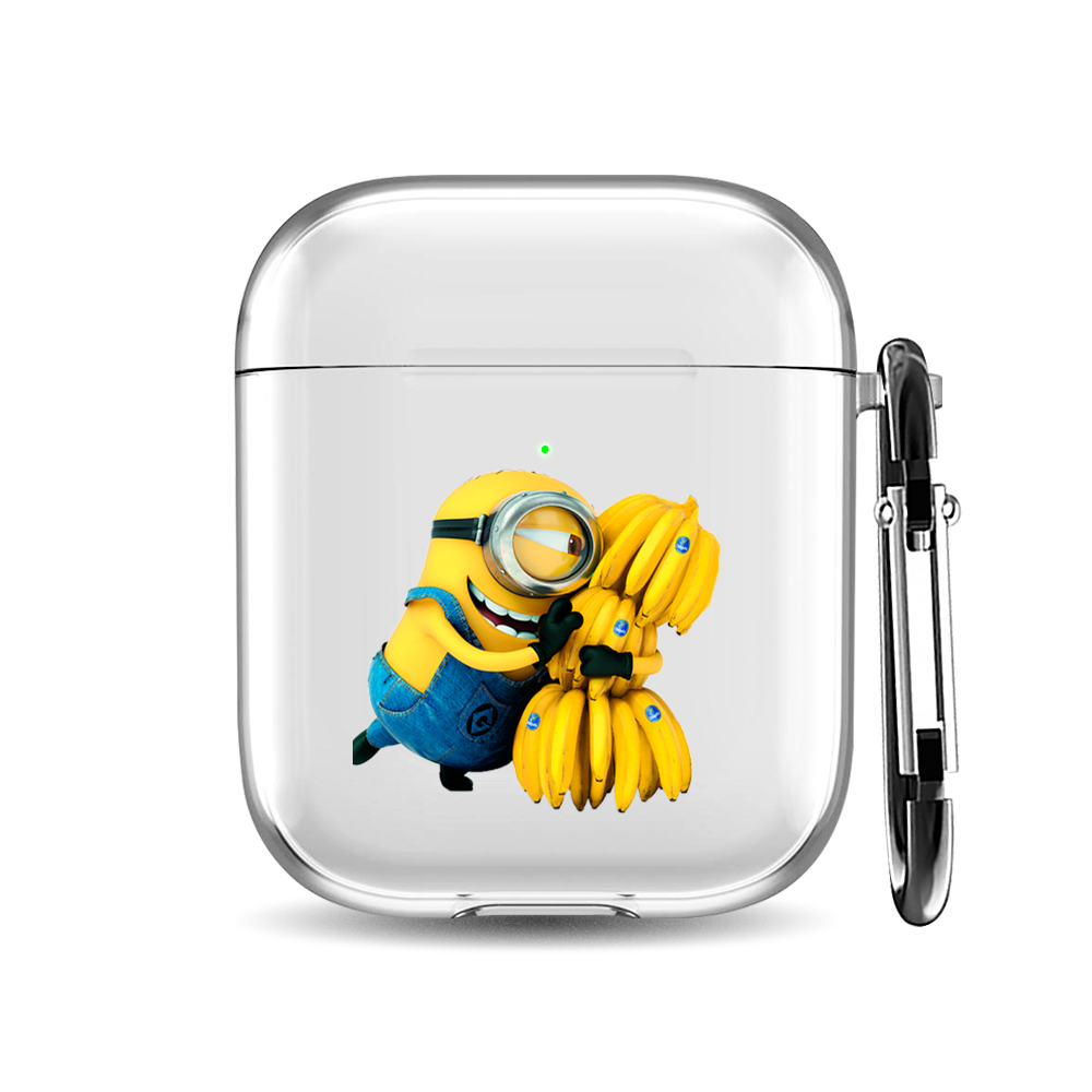

Силиконовый чехол для наушников Airpods 1/2 "Банановый краш", AIPC-410-9A-1