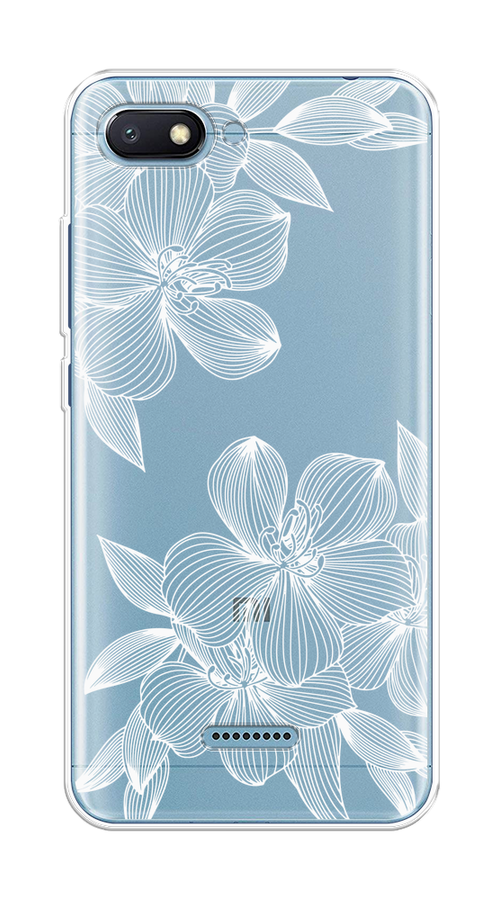 

Чехол на Xiaomi Redmi 6A "Крокус", Белый;прозрачный, 34150-1