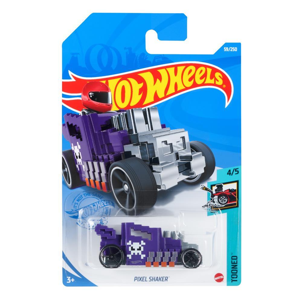 

Машинка Hot Wheels коллекционная (оригинал) PIXEL SHAKER сиреневый/серый, GTB89