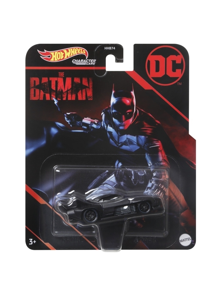 

Машинка Hot Wheels Герои блокбастеров DC Бэтмен "THE BATMAN" / HHB74-GRM30, HHB74-GRM30