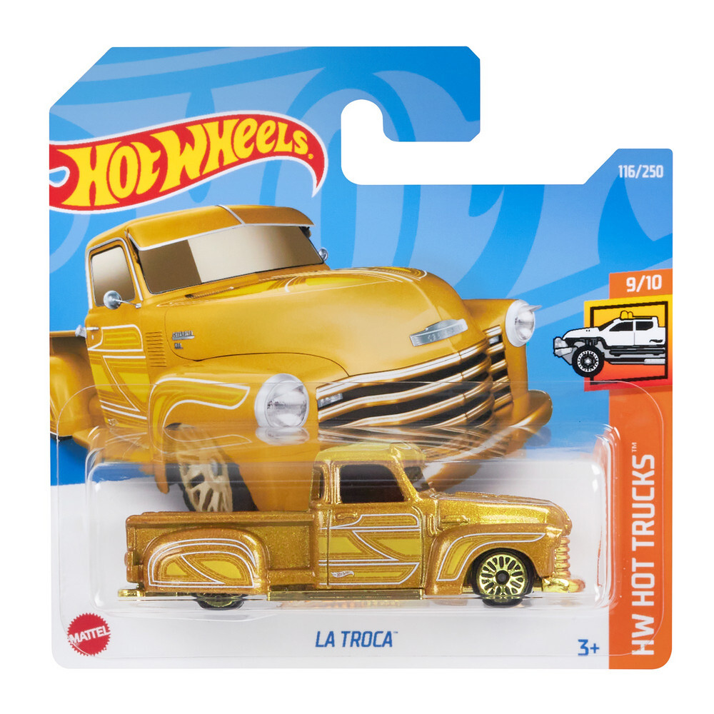 

Машинка Hot Wheels коллекционная (оригинал) LA TROCA золотой, HCV95
