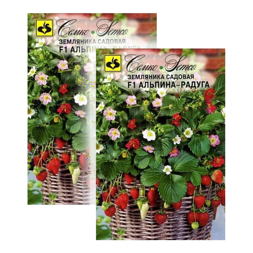 Комплект семян земляника альпина Радуга F1 Семко 23-01173 2 упаковки