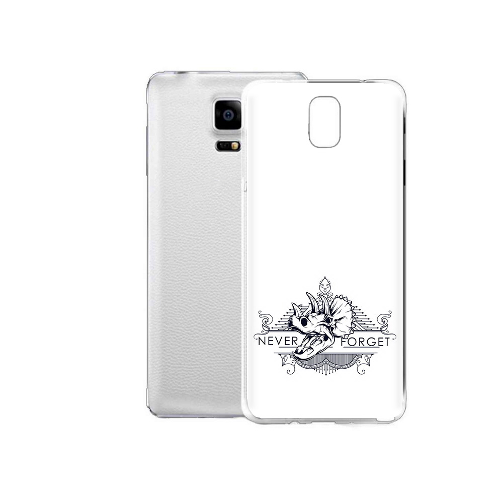 

Чехол MyPads Tocco для Samsung Galaxy Note Edge логотип носорога никогда не забуду, Прозрачный, Tocco