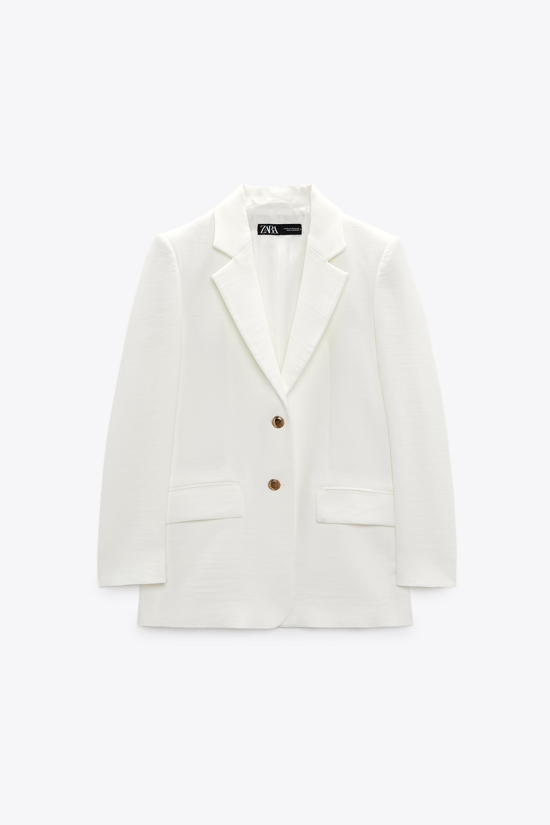 

Пиджак женский ZARA 08412624 белый XS (доставка из-за рубежа), 08412624