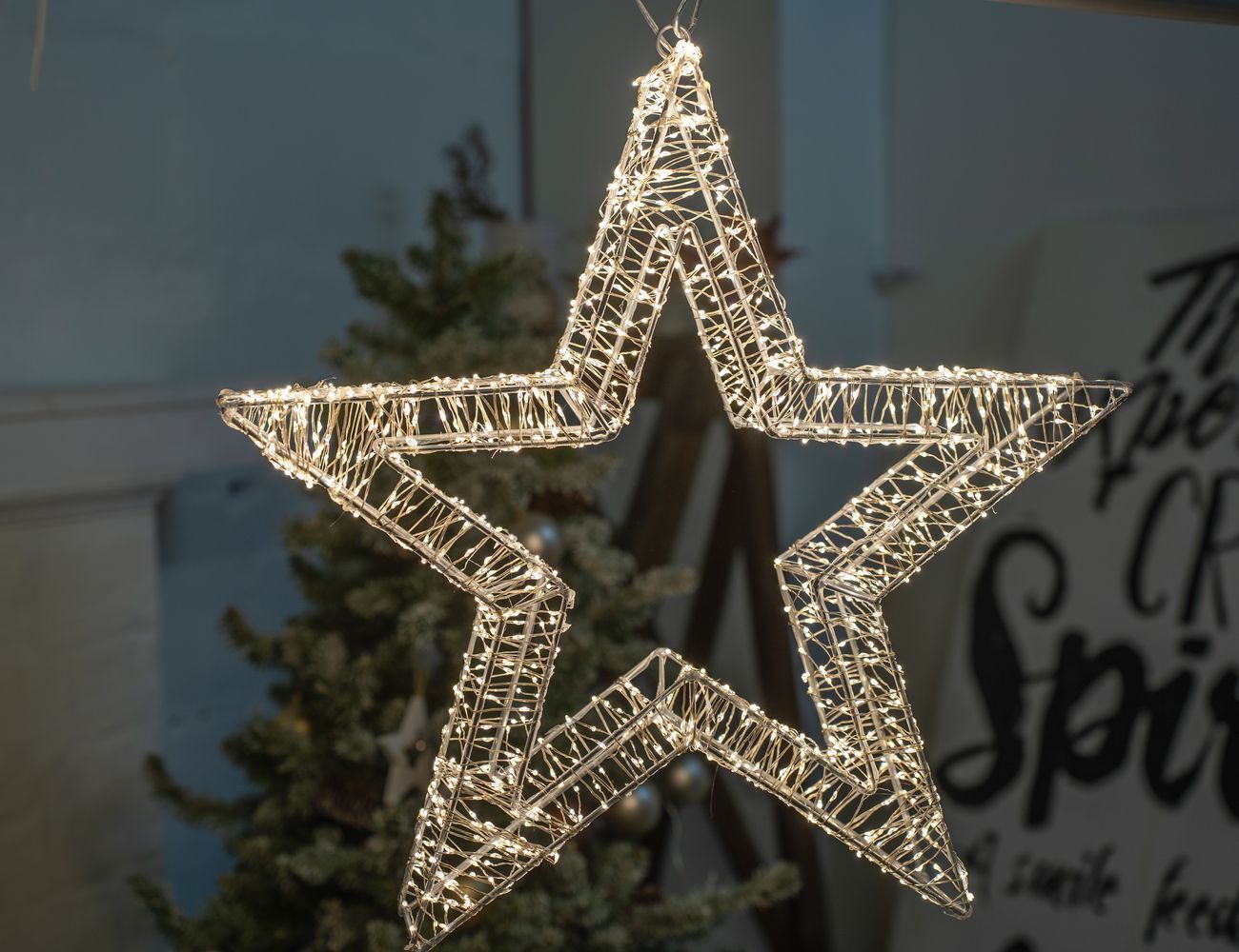 

Подвесная звезда КАЛЛИДО, металл, 1200 тёплых белых микро LED-огней, 50 см, Winter Deco, 3060138