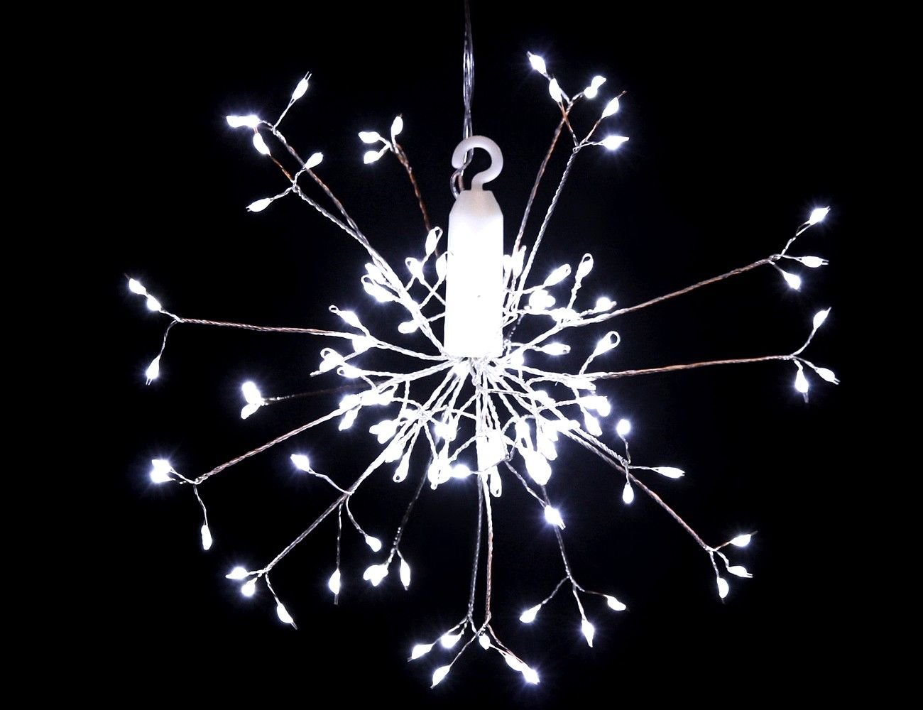 Светодиодное украшение РАЗРЯД МОЛНИИ, 20 см, 120 холодных белых LED ламп, P20, Serpantin