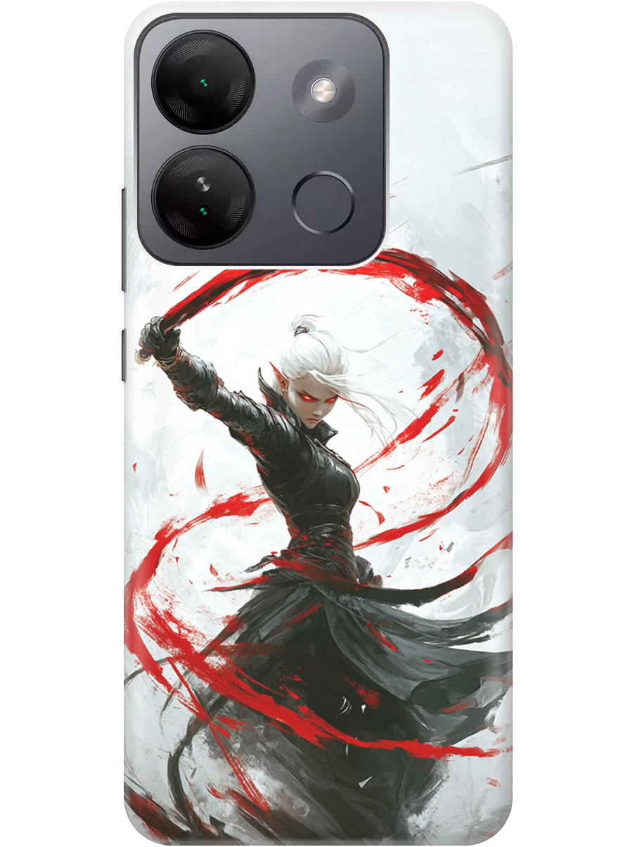 

Силиконовый чехол на Infinix Smart 7 HD с принтом "Эльфийка", Прозрачный;белый;красный;черный, 769392085