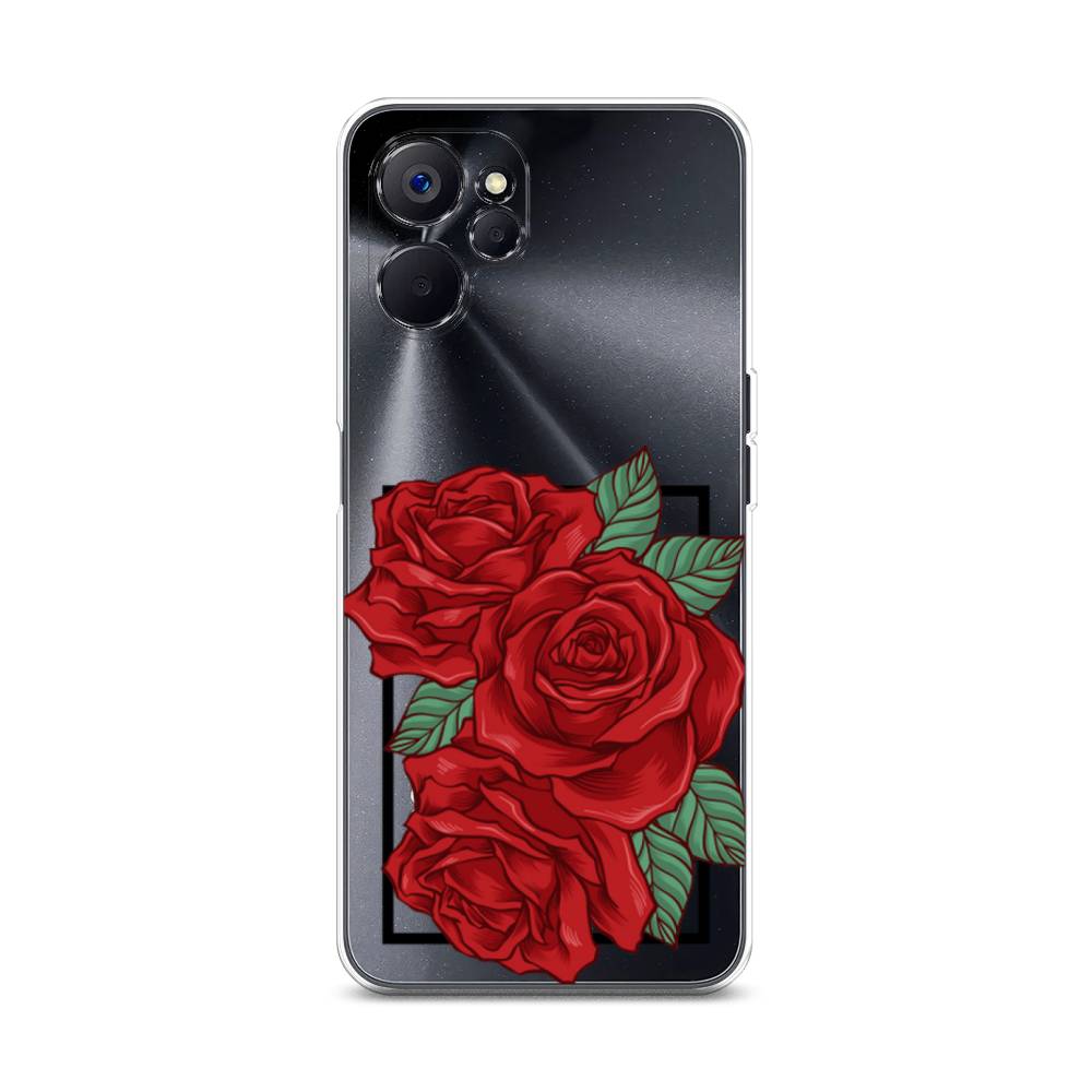 

Чехол на Realme 10 5G "Три алые розы", Красный, 2512650-2
