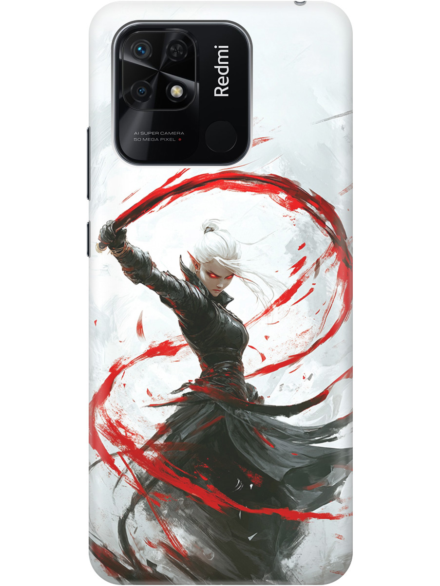 

Силиконовый чехол на Xiaomi Redmi 10C с принтом "Эльфийка", Прозрачный;белый;красный;черный, 736538785