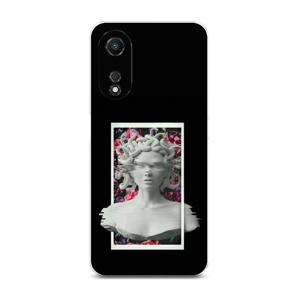 

Чехол на Oppo A58 5G "Web Punk Медуза Горгона", Черный;серый, 2512450-6