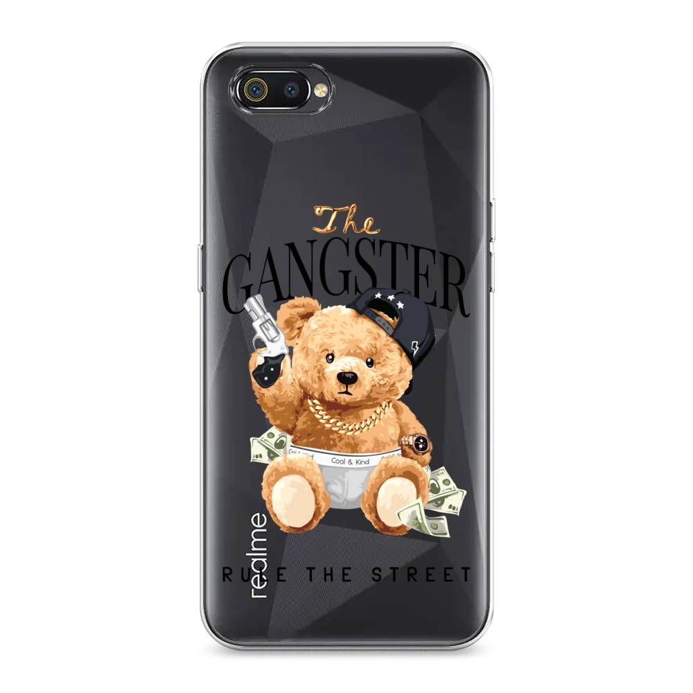 

Чехол на Realme C2 "The Gangster", Бежевый;серый;черный, 251150-6