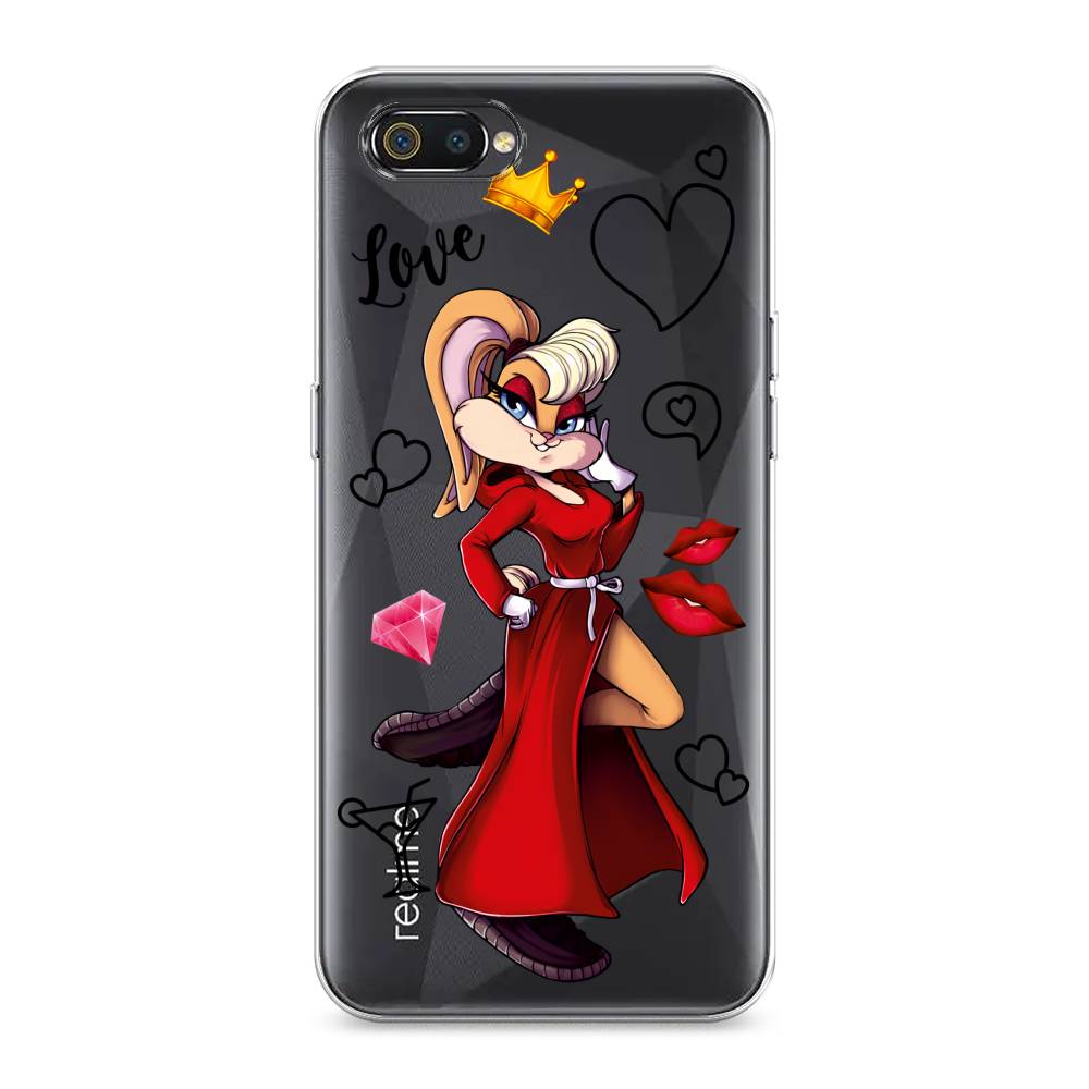 

Чехол на Realme C2 "Rich Lola Bunny", Красный;бежевый;оранжевый, 251150-6