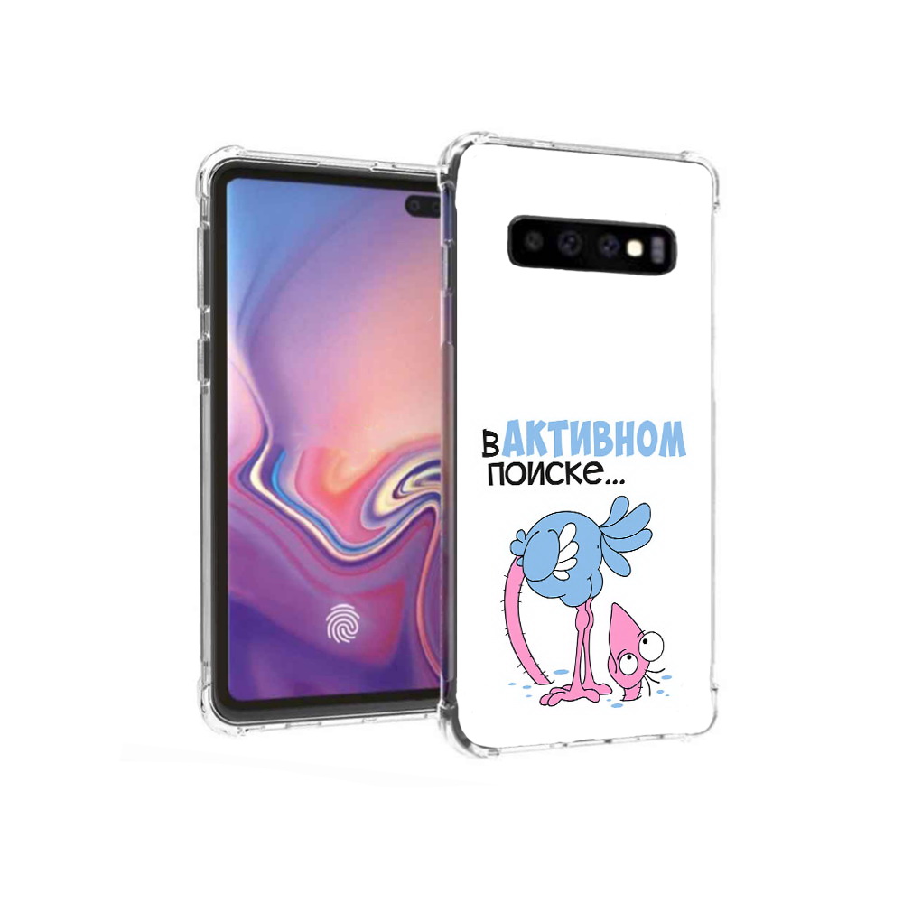 

Чехол MyPads Tocco для Samsung Galaxy S10+ в активном поиске (PT125670.500.255), Прозрачный, Tocco